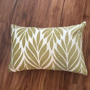 oblong pillow- lime and green